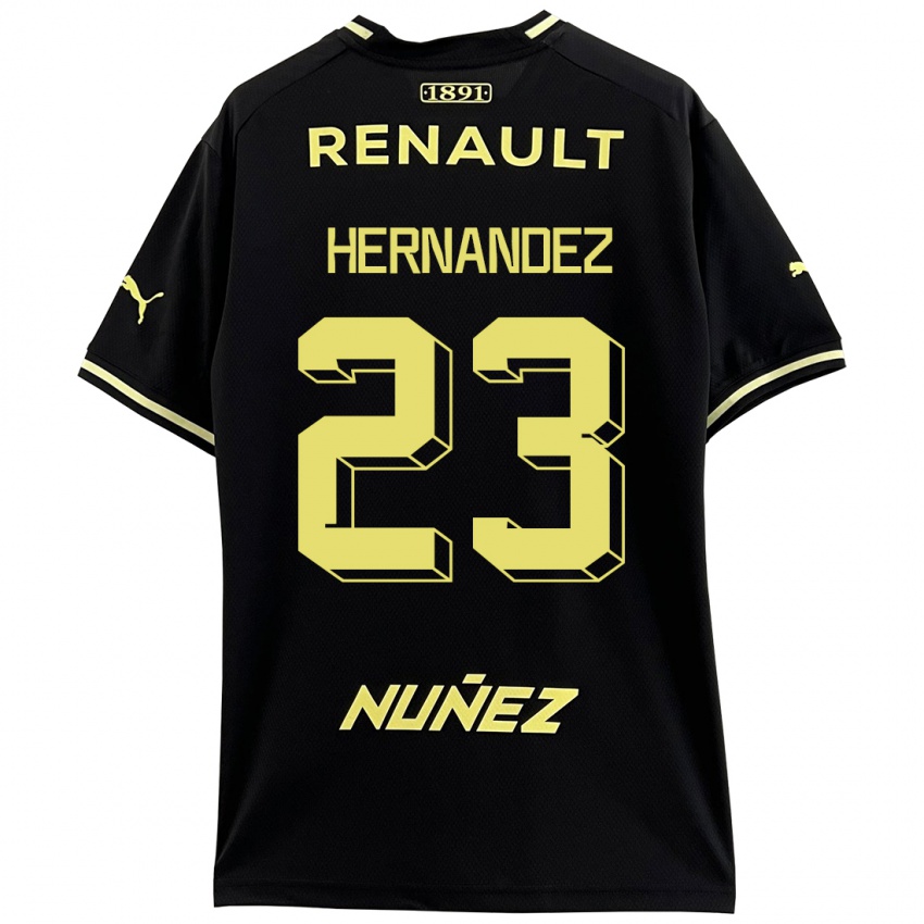 Criança Camisola Abel Hernández #23 Preto Alternativa 2023/24 Camisa