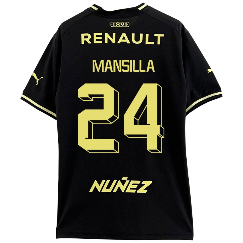 Criança Camisola Brian Mansilla #24 Preto Alternativa 2023/24 Camisa