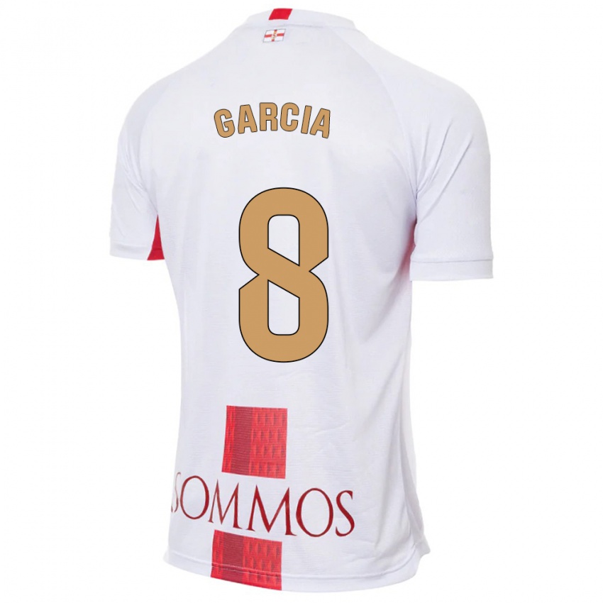 Criança Camisola David García #8 Branco Alternativa 2023/24 Camisa