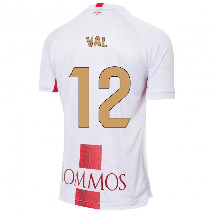 Criança Camisola Ángel Val #12 Branco Alternativa 2023/24 Camisa