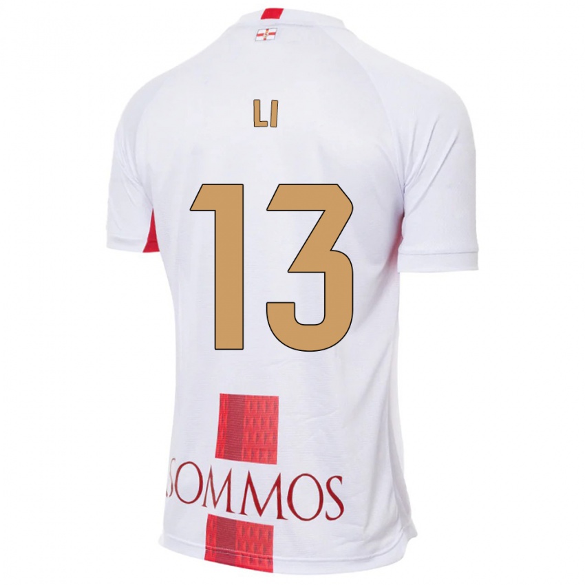 Criança Camisola Changyi Li #13 Branco Alternativa 2023/24 Camisa