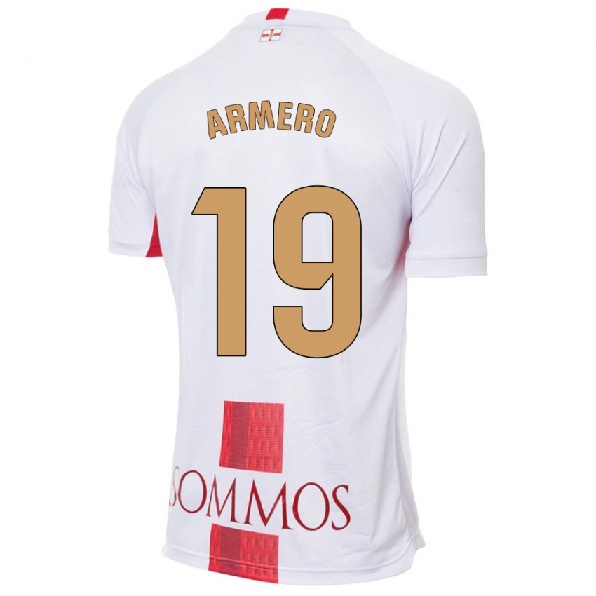 Criança Camisola Sergi Armero #19 Branco Alternativa 2023/24 Camisa