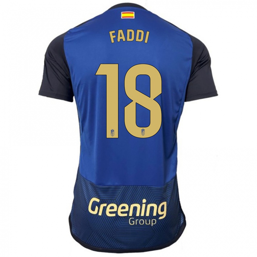 Criança Camisola Inés Faddi #18 Marinha Alternativa 2023/24 Camisa