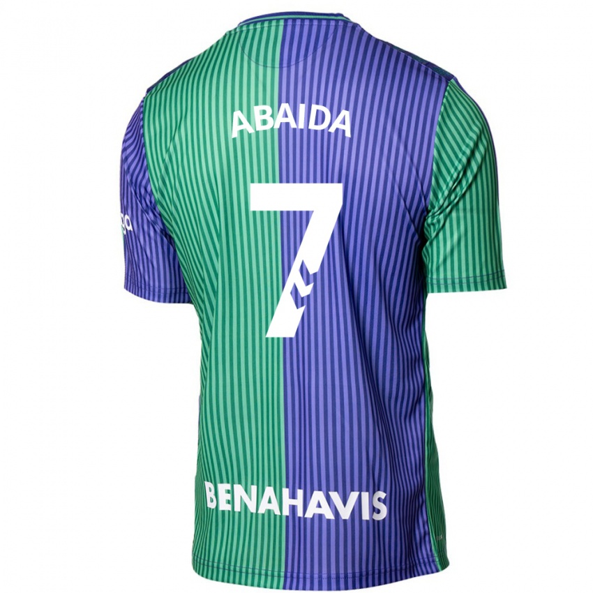 Criança Camisola Haitam Abaida #7 Azul Esverdeado Alternativa 2023/24 Camisa