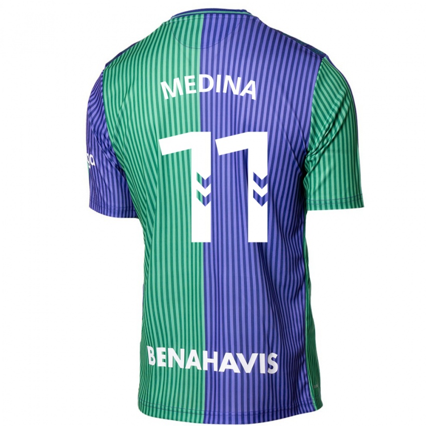 Criança Camisola Kevin Medina #11 Azul Esverdeado Alternativa 2023/24 Camisa