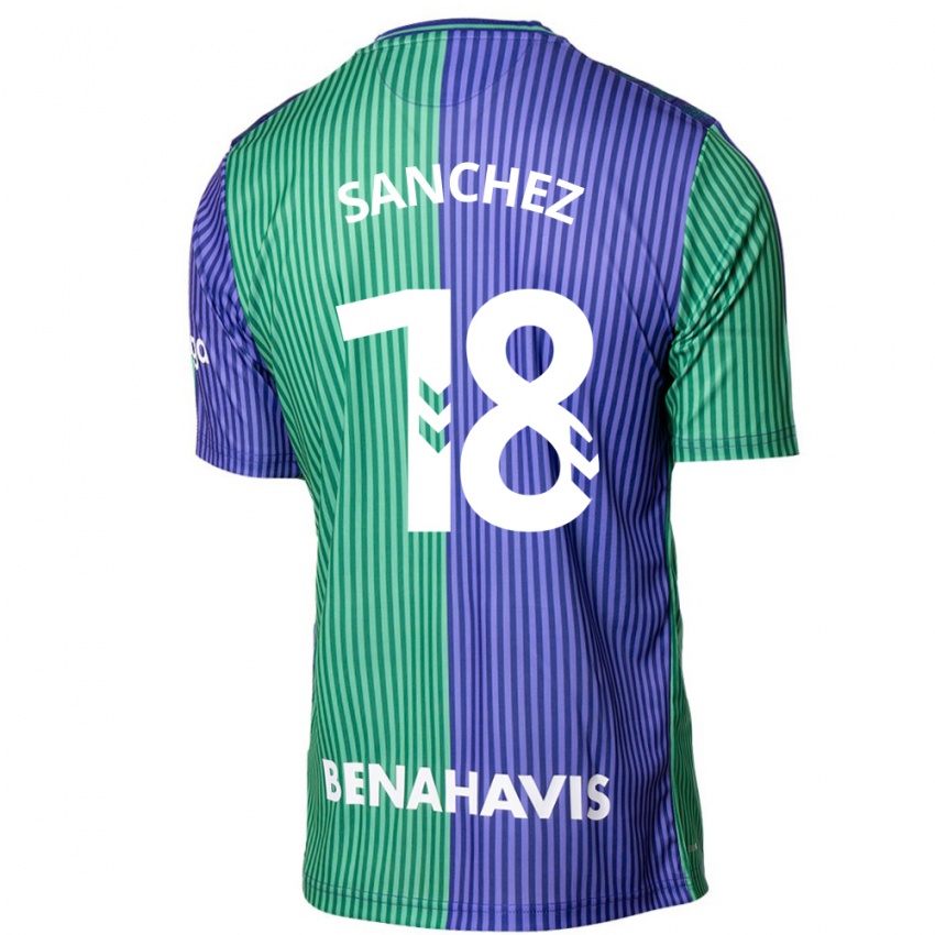 Criança Camisola Dani Sánchez #18 Azul Esverdeado Alternativa 2023/24 Camisa