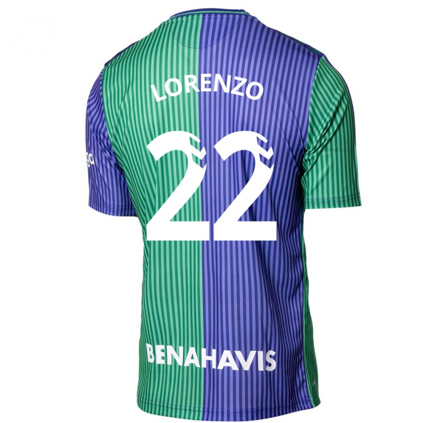 Criança Camisola Dani Lorenzo #22 Azul Esverdeado Alternativa 2023/24 Camisa