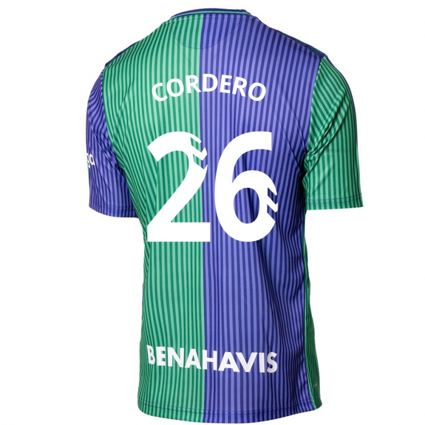 Criança Camisola Antonio Cordero #26 Azul Esverdeado Alternativa 2023/24 Camisa