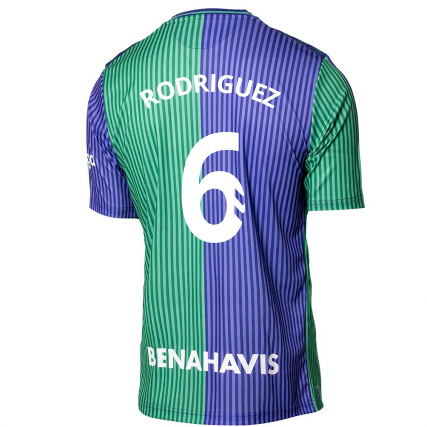 Criança Camisola Rafa Rodríguez #6 Azul Esverdeado Alternativa 2023/24 Camisa