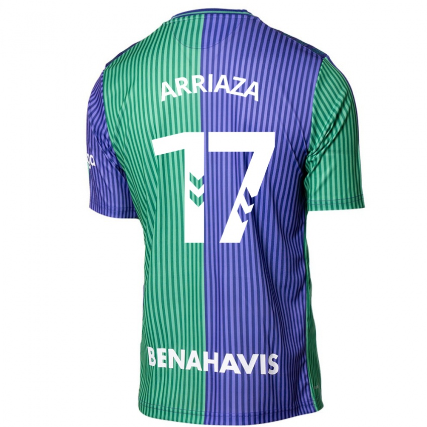 Criança Camisola Pablo Arriaza #17 Azul Esverdeado Alternativa 2023/24 Camisa