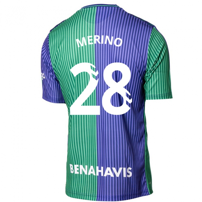 Criança Camisola Izan Merino #28 Azul Esverdeado Alternativa 2023/24 Camisa