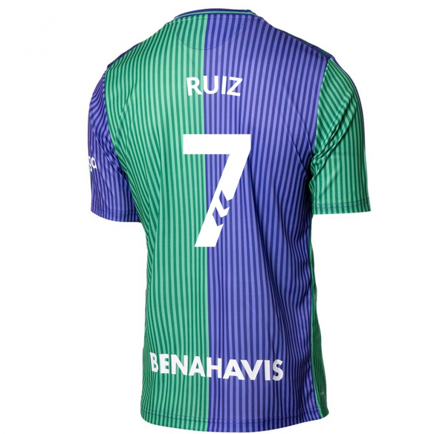 Criança Camisola María Ruiz #7 Azul Esverdeado Alternativa 2023/24 Camisa