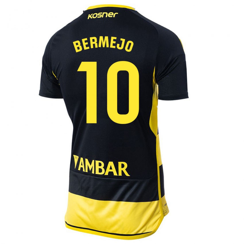 Criança Camisola Sergio Bermejo #10 Preto Amarelo Alternativa 2023/24 Camisa