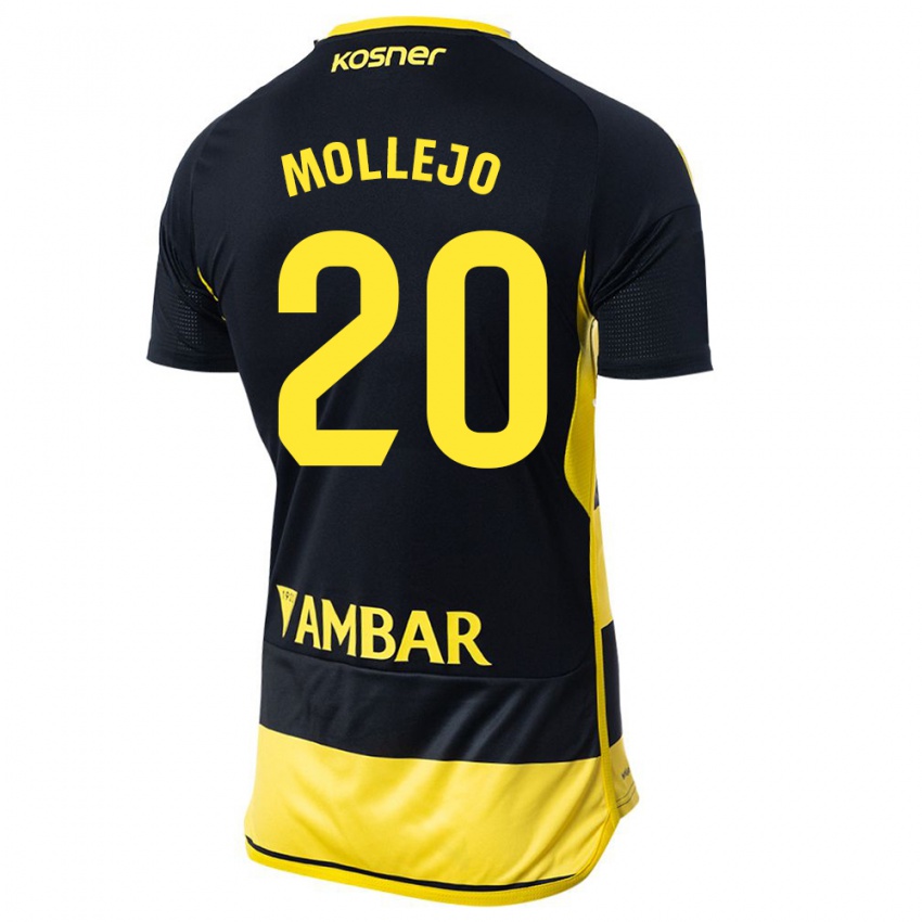 Criança Camisola Victor Mollejo #20 Preto Amarelo Alternativa 2023/24 Camisa