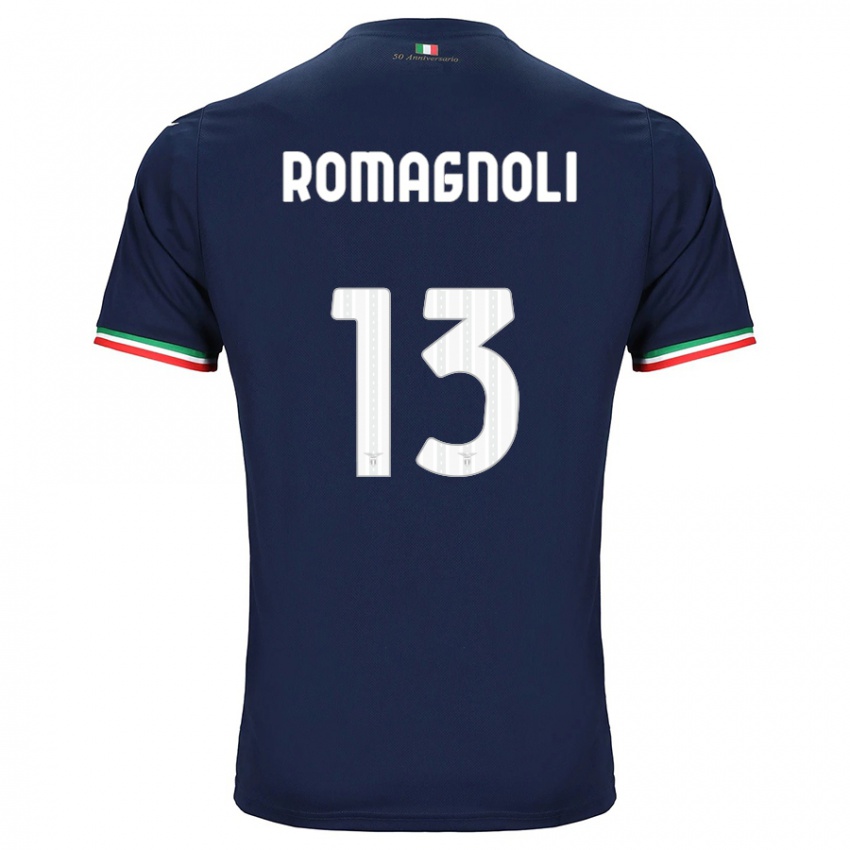 Criança Camisola Alessio Romagnoli #13 Marinha Alternativa 2023/24 Camisa