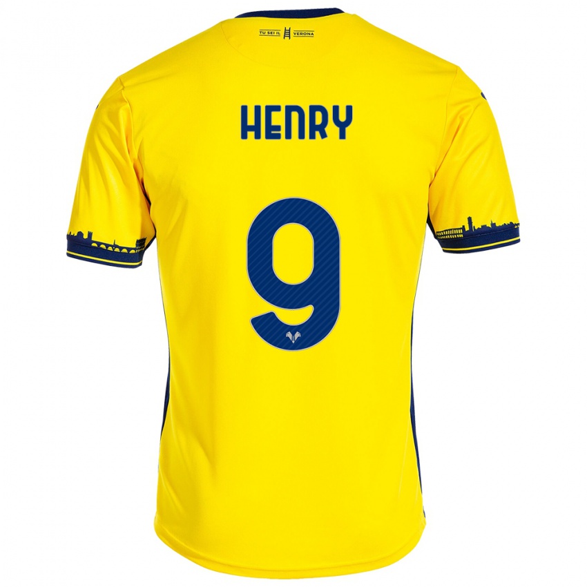 Criança Camisola Thomas Henry #9 Amarelo Alternativa 2023/24 Camisa