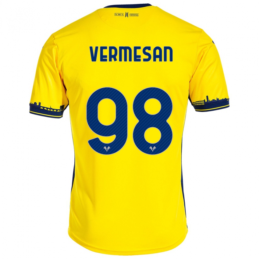 Criança Camisola Ioan Vermesan #98 Amarelo Alternativa 2023/24 Camisa