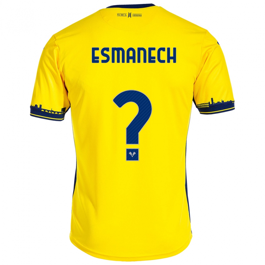 Criança Camisola Inigo Esmanech #0 Amarelo Alternativa 2023/24 Camisa