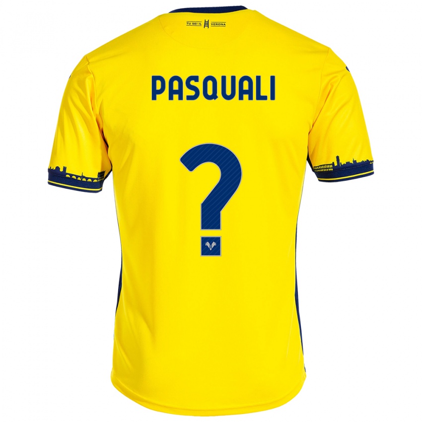 Criança Camisola Lorenzo Pasquali #0 Amarelo Alternativa 2023/24 Camisa