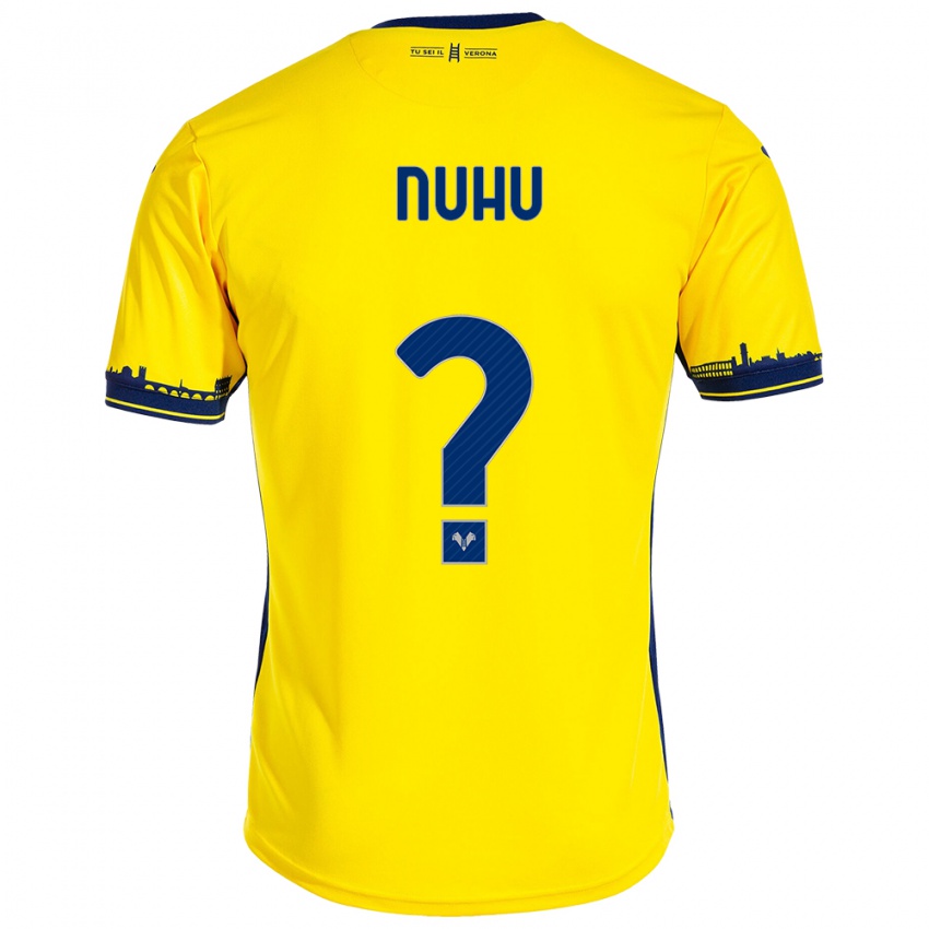 Criança Camisola Obed Nuhu #0 Amarelo Alternativa 2023/24 Camisa