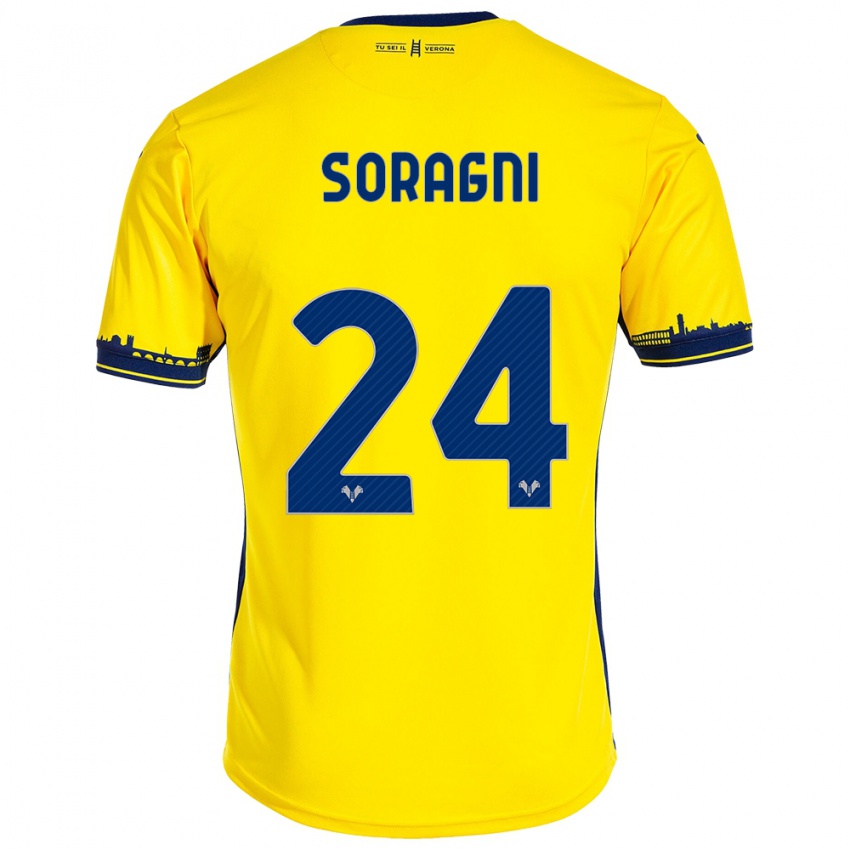 Criança Camisola Alberto Soragni #24 Amarelo Alternativa 2023/24 Camisa