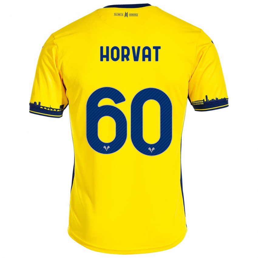 Criança Camisola Mihaela Horvat #60 Amarelo Alternativa 2023/24 Camisa