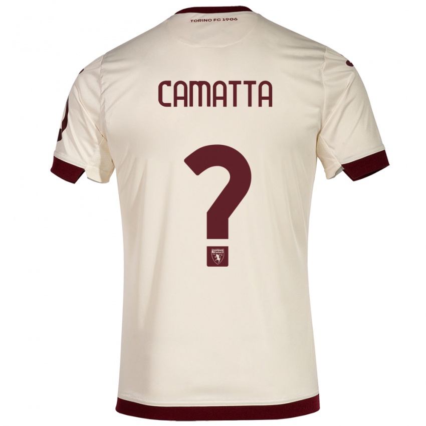 Criança Camisola Alessandro Camatta #0 Champanhe Alternativa 2023/24 Camisa