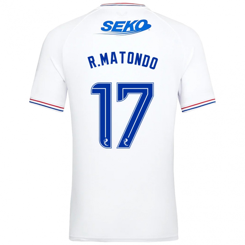 Criança Camisola Rabbi Matondo #17 Branco Alternativa 2023/24 Camisa