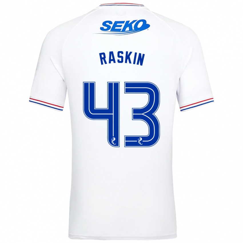 Criança Camisola Nicolas Raskin #43 Branco Alternativa 2023/24 Camisa