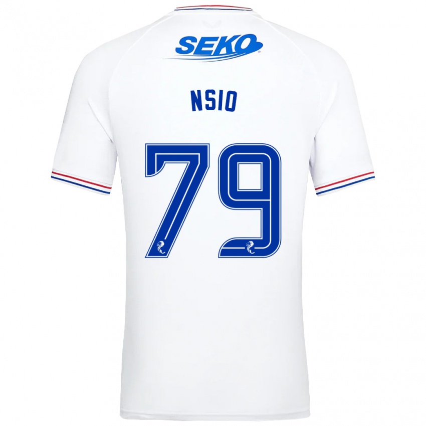 Criança Camisola Paul Nsio #79 Branco Alternativa 2023/24 Camisa