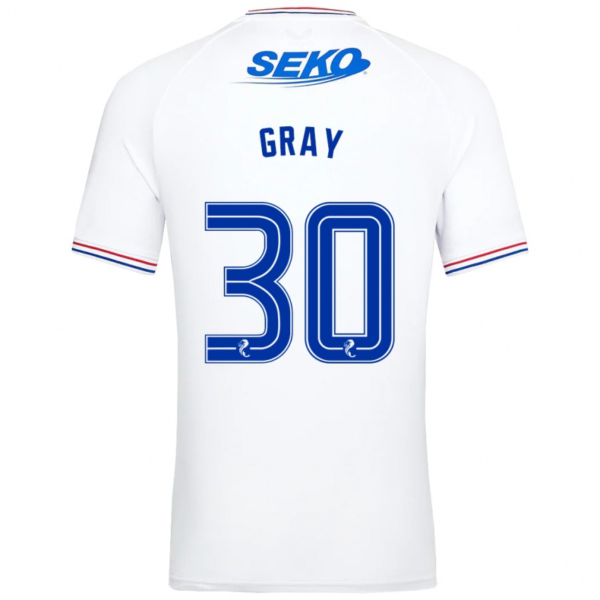 Criança Camisola Georgia Gray #30 Branco Alternativa 2023/24 Camisa