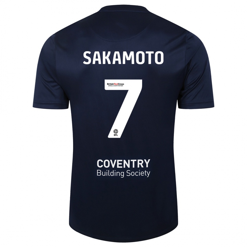 Criança Camisola Tatsuhiro Sakamoto #7 Marinha Vermelha Alternativa 2023/24 Camisa