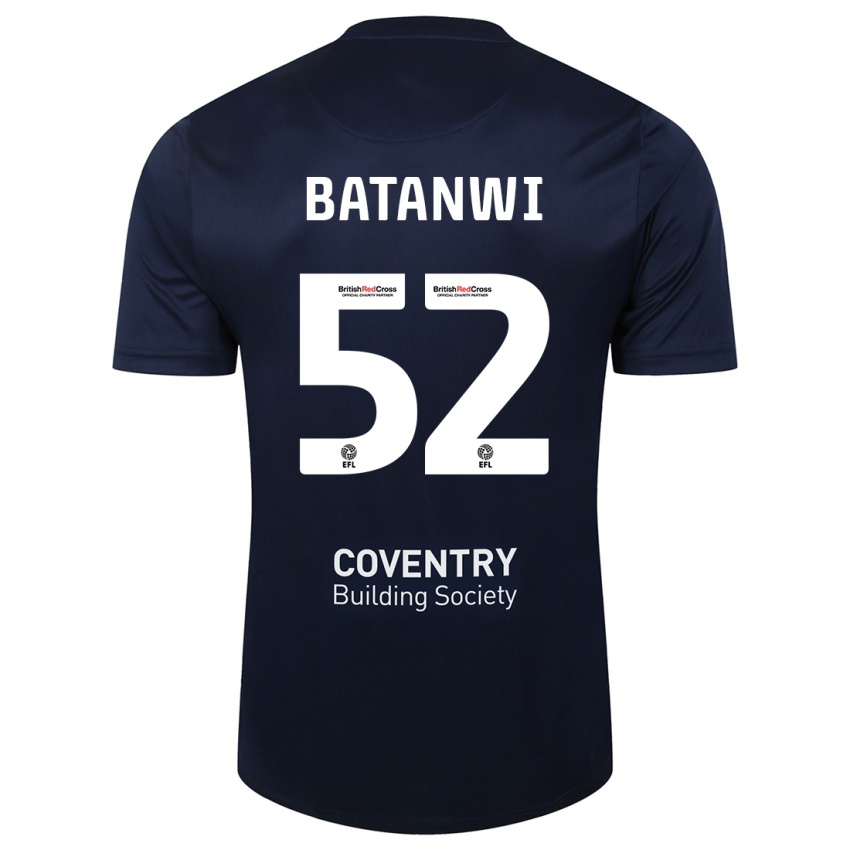 Criança Camisola Tristen Batanwi #52 Marinha Vermelha Alternativa 2023/24 Camisa