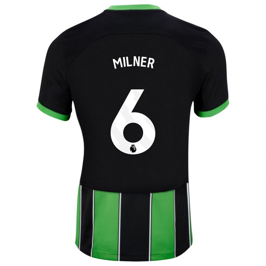 Criança Camisola James Milner #6 Preto Verde Alternativa 2023/24 Camisa