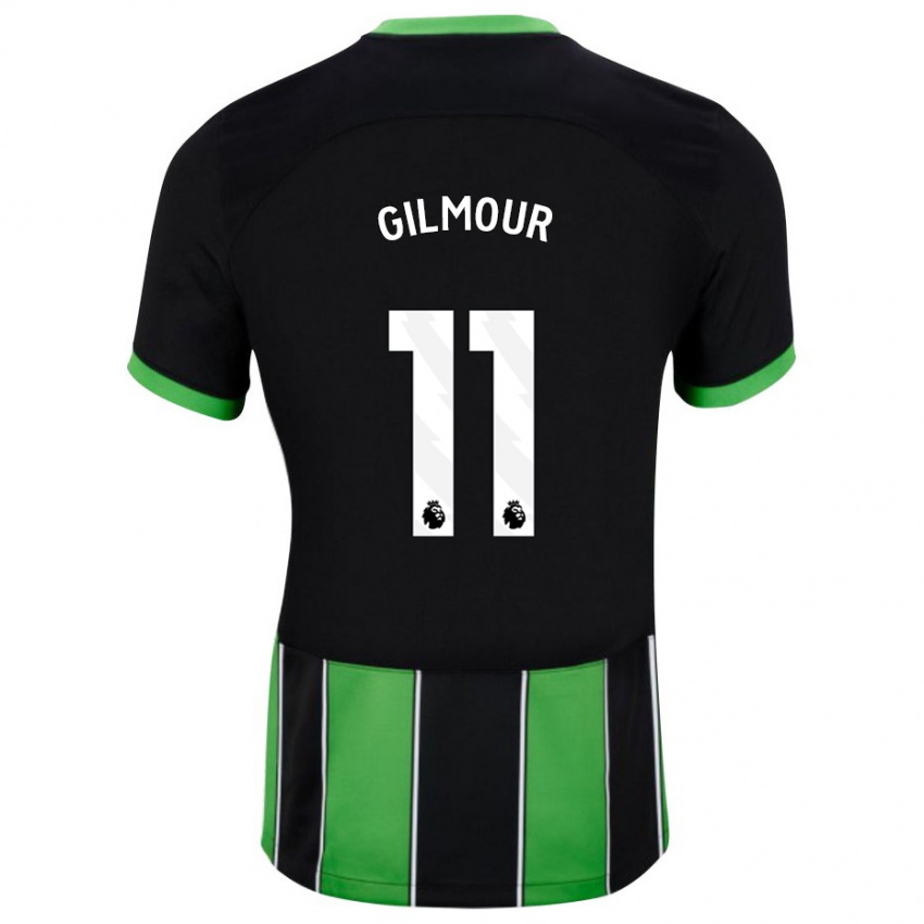 Criança Camisola Billy Gilmour #11 Preto Verde Alternativa 2023/24 Camisa