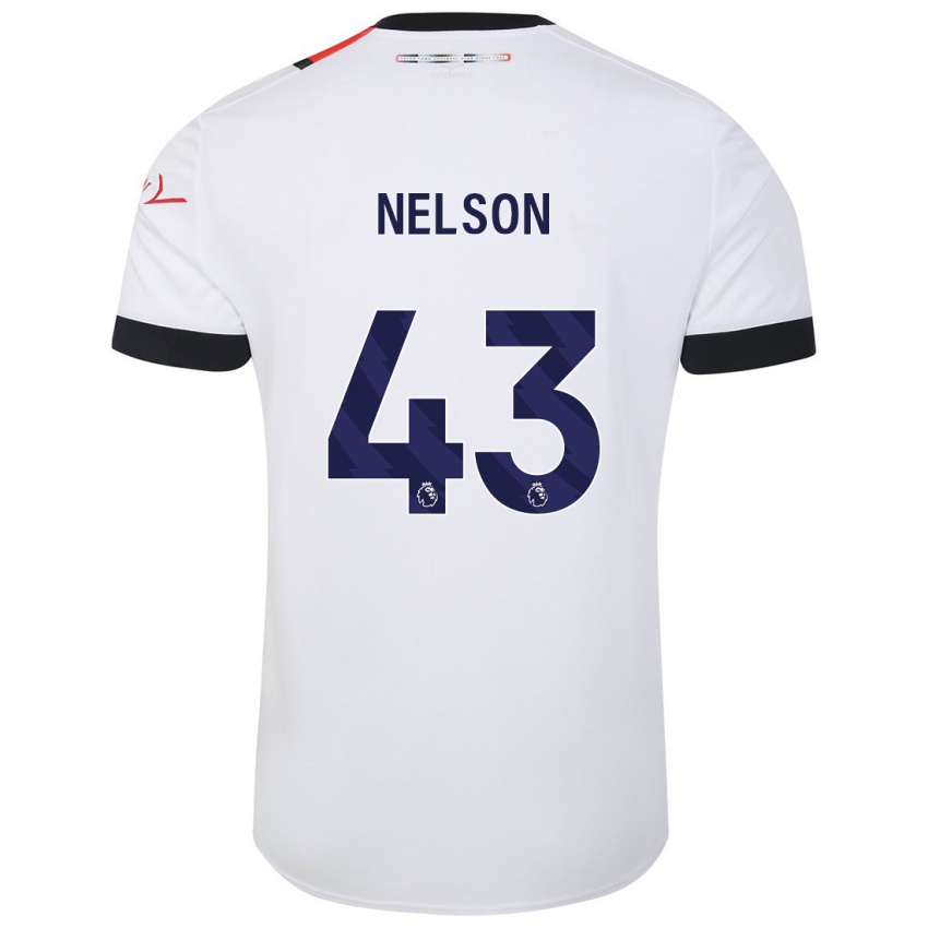 Criança Camisola Zack Nelson #43 Branco Alternativa 2023/24 Camisa