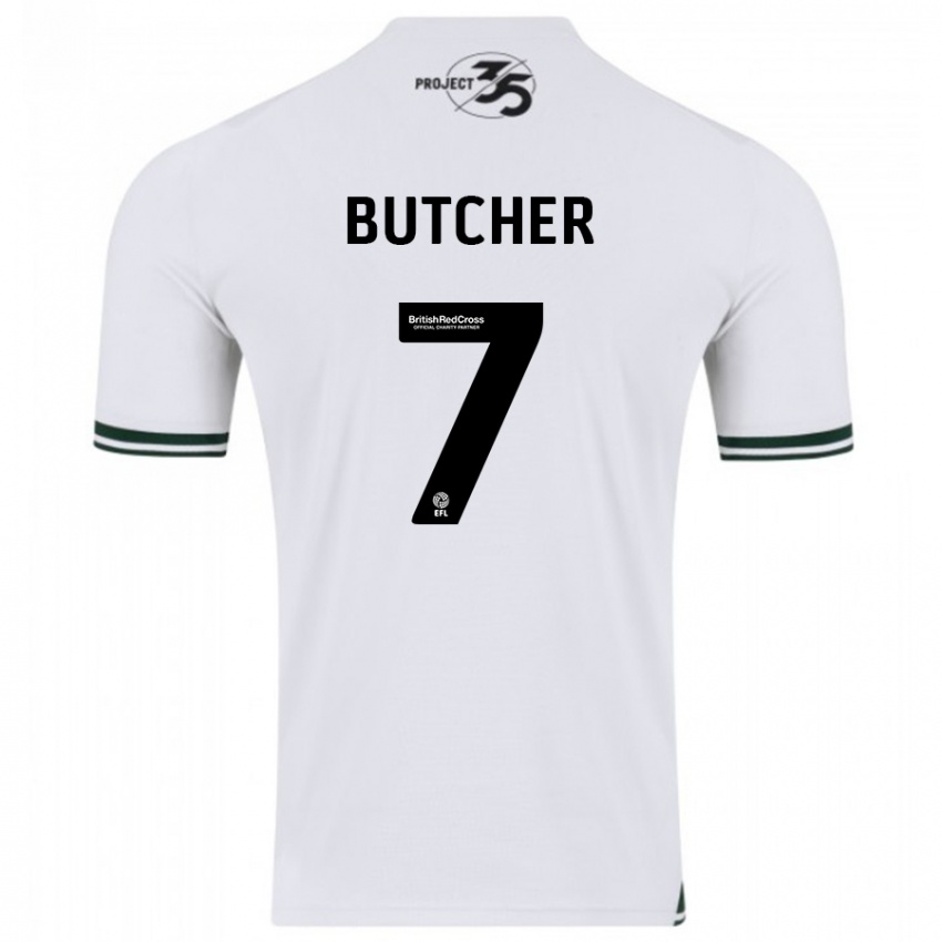 Criança Camisola Matt Butcher #7 Branco Alternativa 2023/24 Camisa