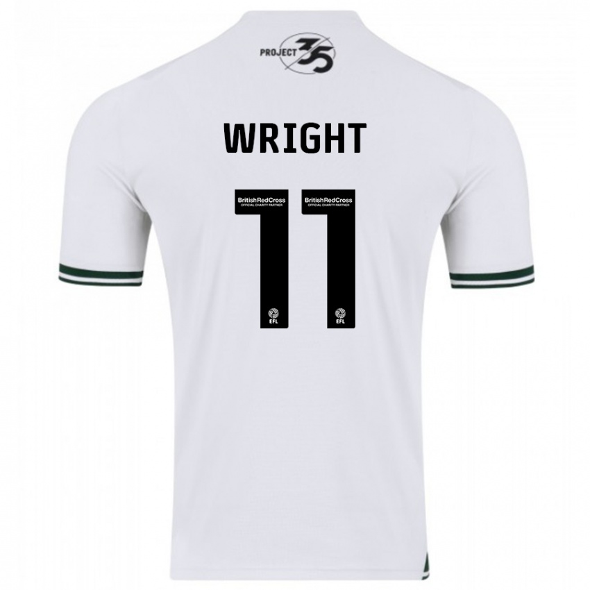 Criança Camisola Callum Wright #11 Branco Alternativa 2023/24 Camisa