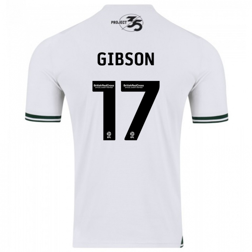 Criança Camisola Lewis Gibson #17 Branco Alternativa 2023/24 Camisa