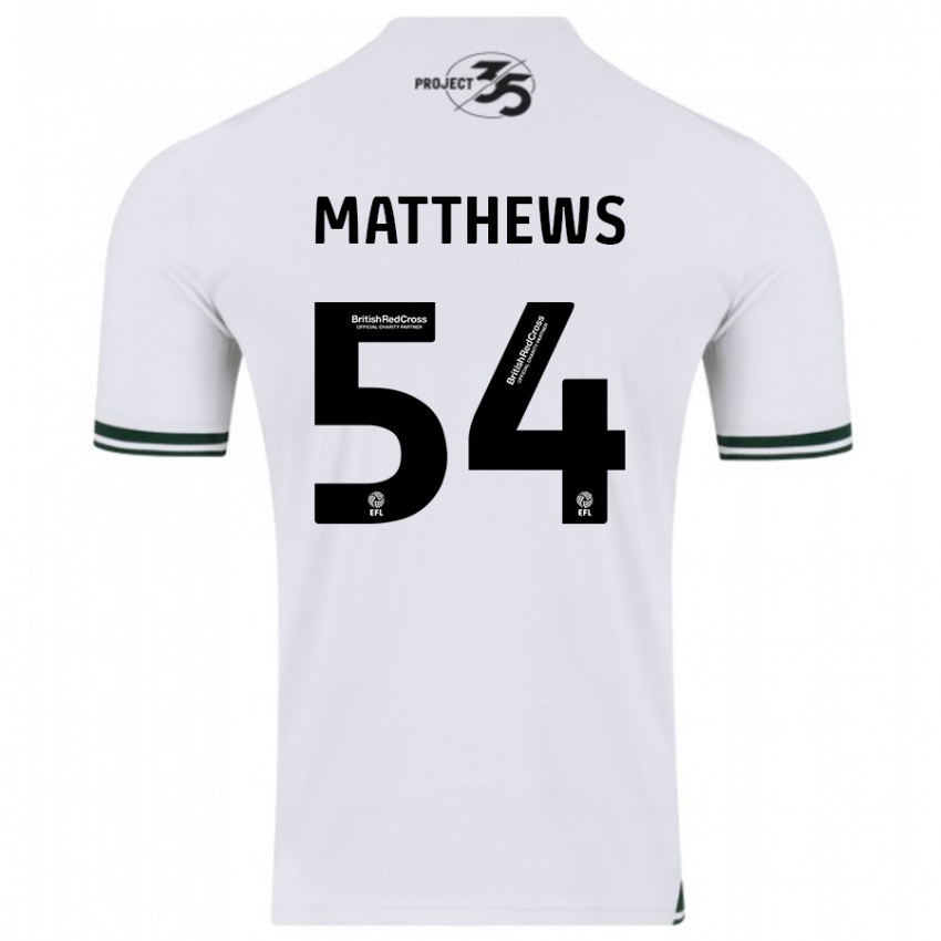 Criança Camisola Jack Matthews #54 Branco Alternativa 2023/24 Camisa