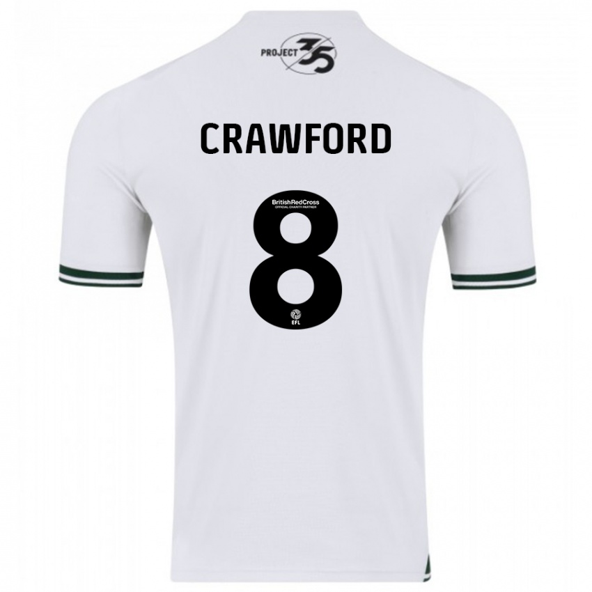 Criança Camisola Imy Crawford #8 Branco Alternativa 2023/24 Camisa