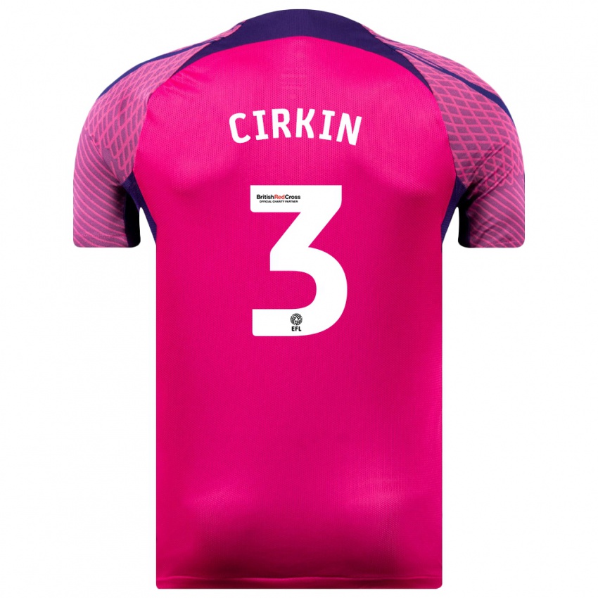 Criança Camisola Dennis Cirkin #3 Roxo Alternativa 2023/24 Camisa