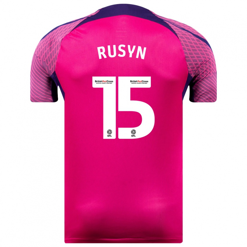 Criança Camisola Nazariy Rusyn #15 Roxo Alternativa 2023/24 Camisa