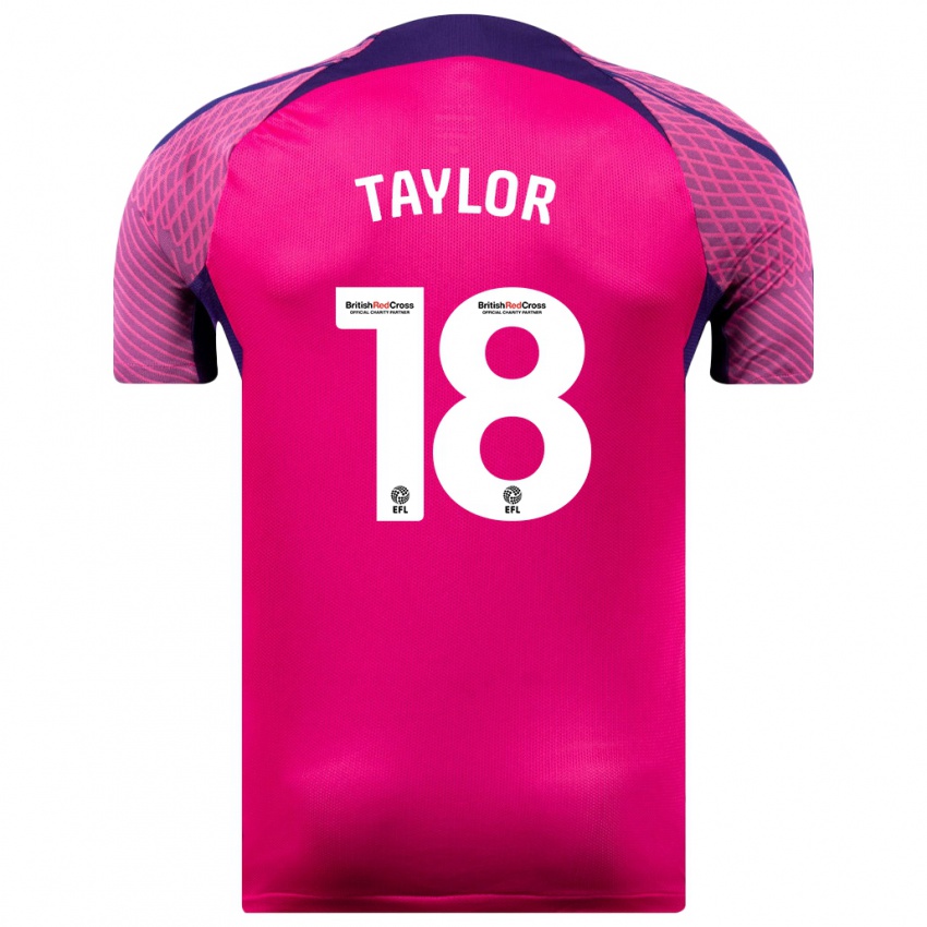 Criança Camisola Ellis Taylor #18 Roxo Alternativa 2023/24 Camisa