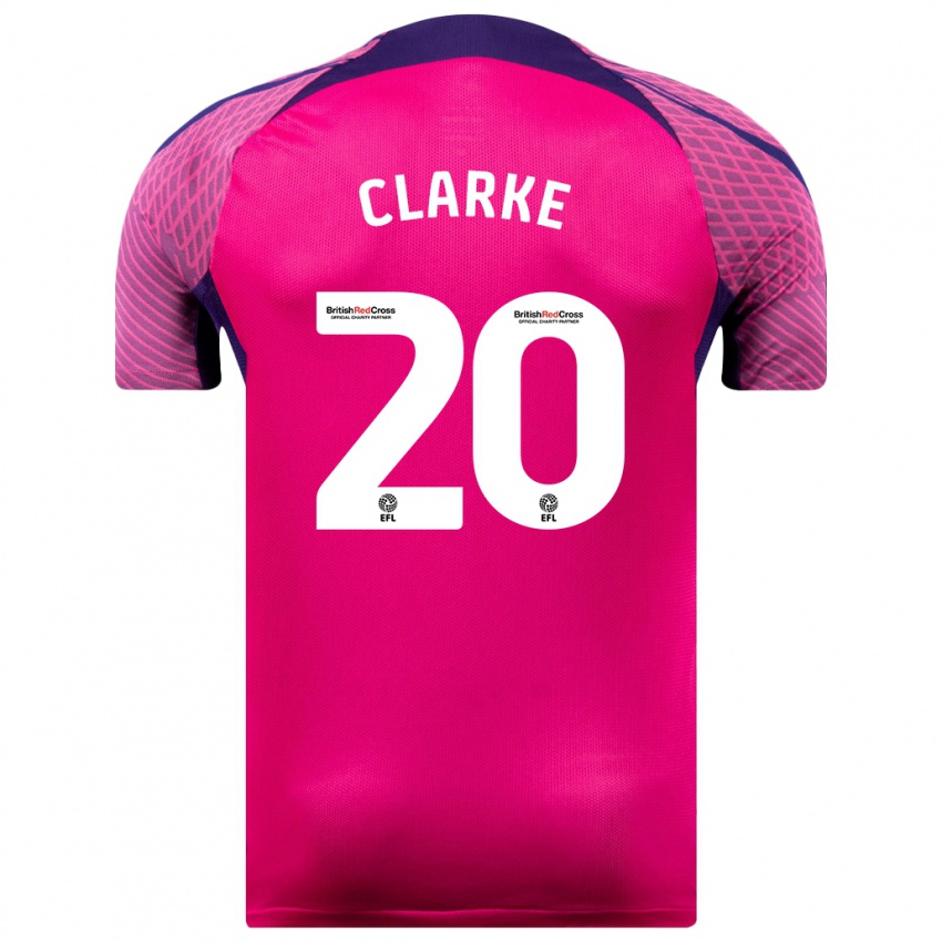 Criança Camisola Jack Clarke #20 Roxo Alternativa 2023/24 Camisa