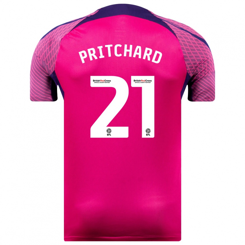 Criança Camisola Alex Pritchard #21 Roxo Alternativa 2023/24 Camisa