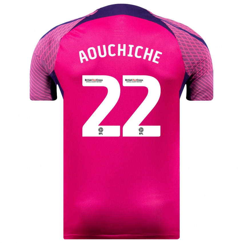 Criança Camisola Adil Aouchiche #22 Roxo Alternativa 2023/24 Camisa