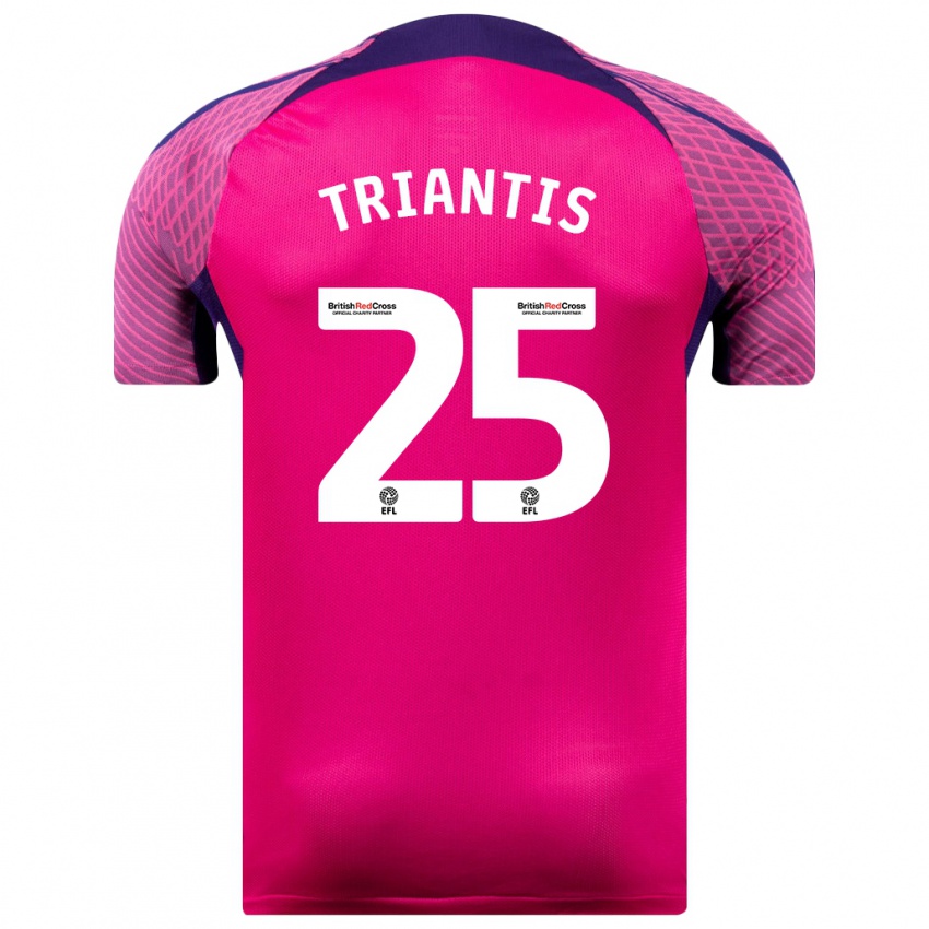 Criança Camisola Nectarios Triantis #25 Roxo Alternativa 2023/24 Camisa