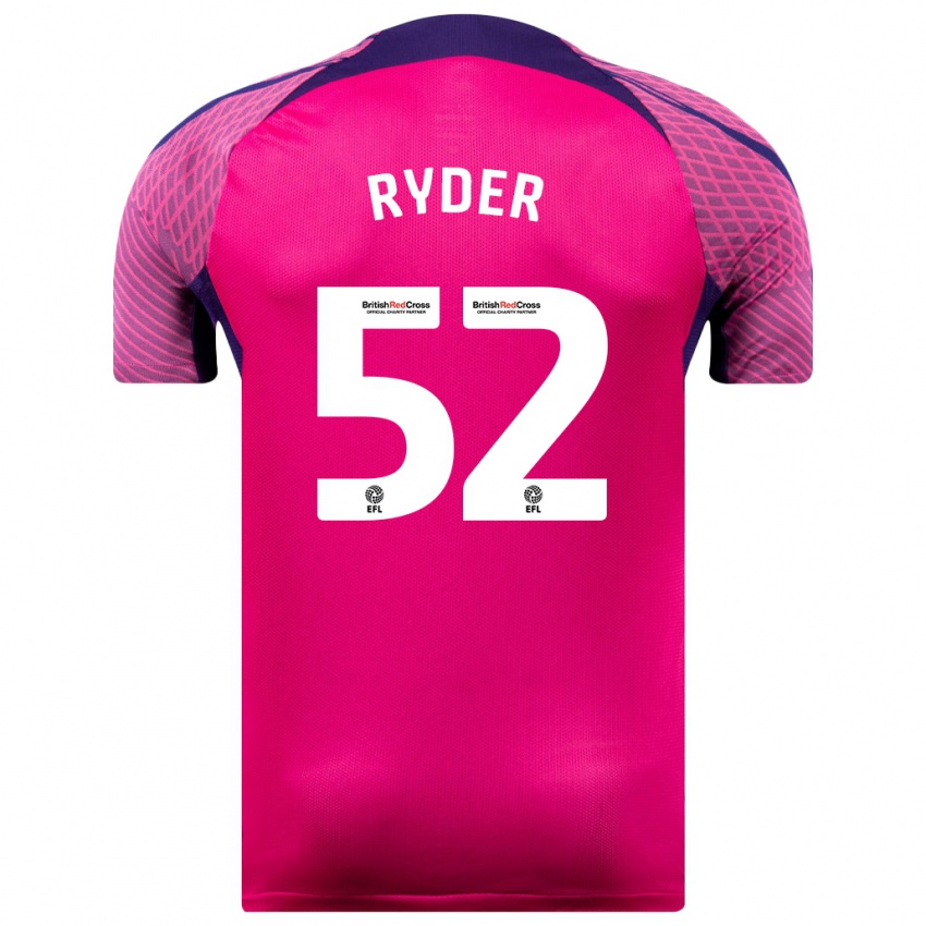 Criança Camisola Joe Ryder #52 Roxo Alternativa 2023/24 Camisa