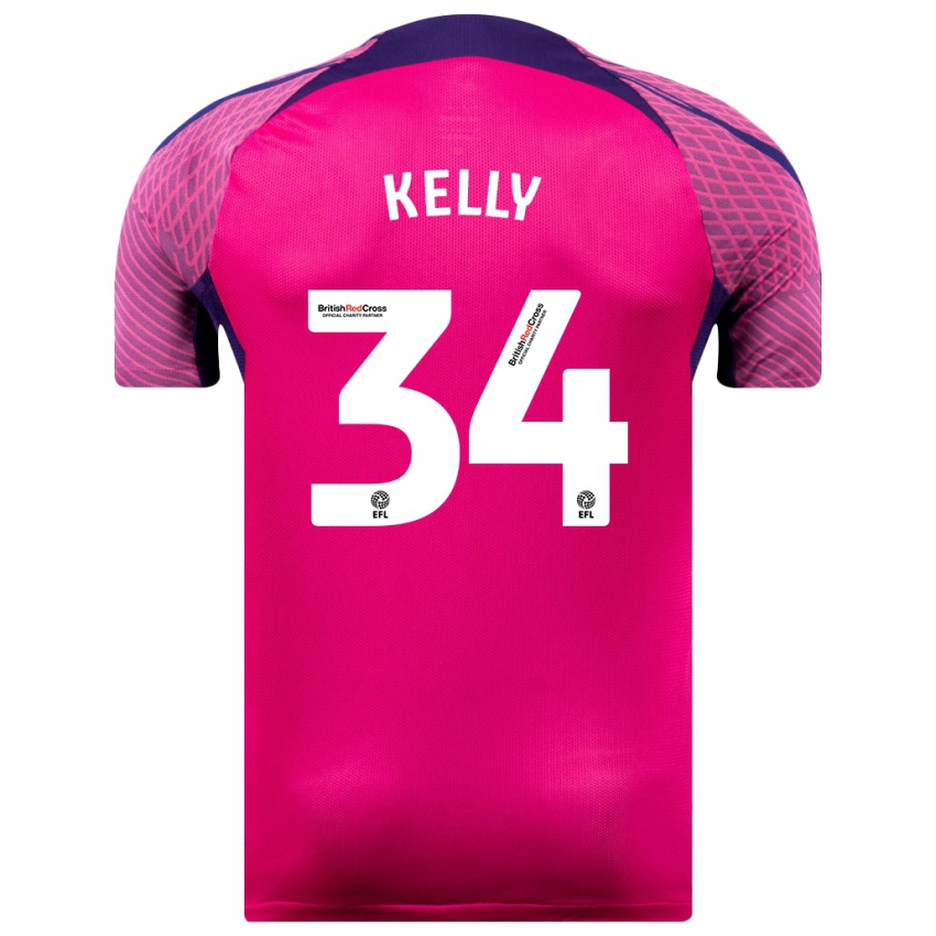 Criança Camisola Caden Kelly #34 Roxo Alternativa 2023/24 Camisa